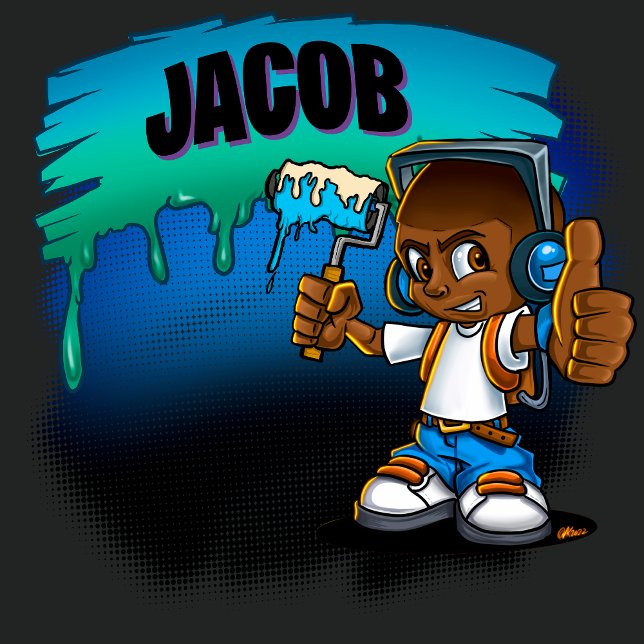 Personalised Graffiti Boy T-Shirt (Creator Uploaded)