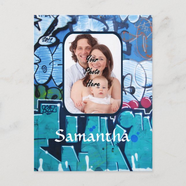 Personalised graffiti postcard (Front)