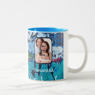Personalised graffiti Two-Tone coffee mug