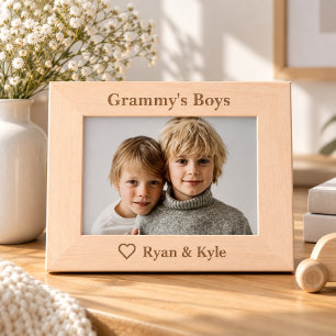 Personalised Grammy's Boys Picture Frame