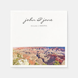 Personalised Grand Canyon Arizona Wedding Napkins
