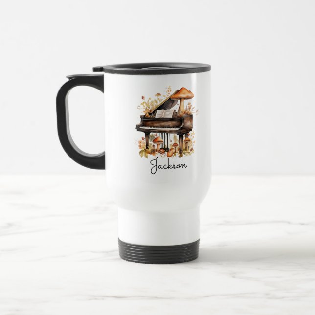 Personalised Grand Piano Mug – Custom Name  (Left)