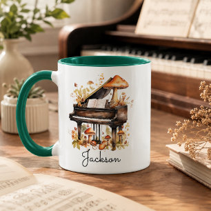 Personalised Grand Piano Mug – Custom Name