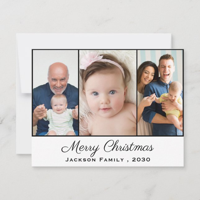 Personalised Grandad Cute Photo Christmas Holiday (Front)