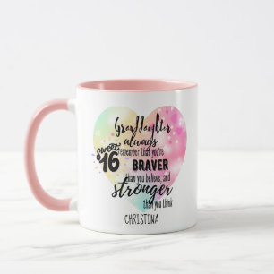 Personalised GRANDAUGHTER Gifts   Cute Quotes Fun  Mug