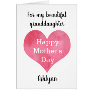 Personalised Granddaughter Mother's Day