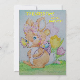Personalised Granddaughter's Easter Greeting Card 