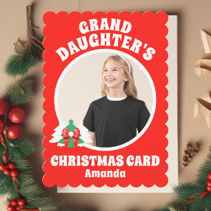 Personalised Granddaughter's Photo Christmas Holiday Card