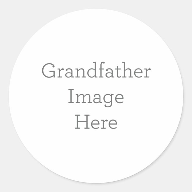 Personalised Grandfather Sticker Gift (Front)