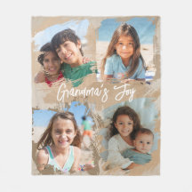 Personalised Grandma 4 Photo Grandkids Gift