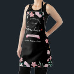 Personalised Grandma Apron With Grandkids' Names<br><div class="desc">Celebrate Grandma with our custom apron, elegantly framed in florals and personalised with "My favourite people call me grandma" plus family names. This high-quality, machine-washable apron protects clothes while cooking or baking. Ideal for Mother's Day or any special occasion, it's a practical, stylish gift that Grandma will cherish with every...</div>