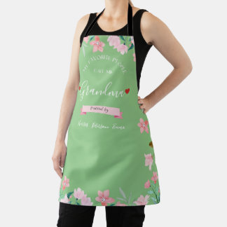 Personalised Grandma Apron With Grandkids' Names