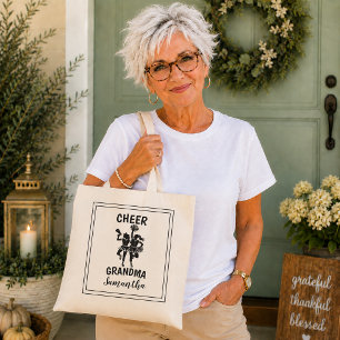 Personalised Grandma Cheerleader  Tote Bag