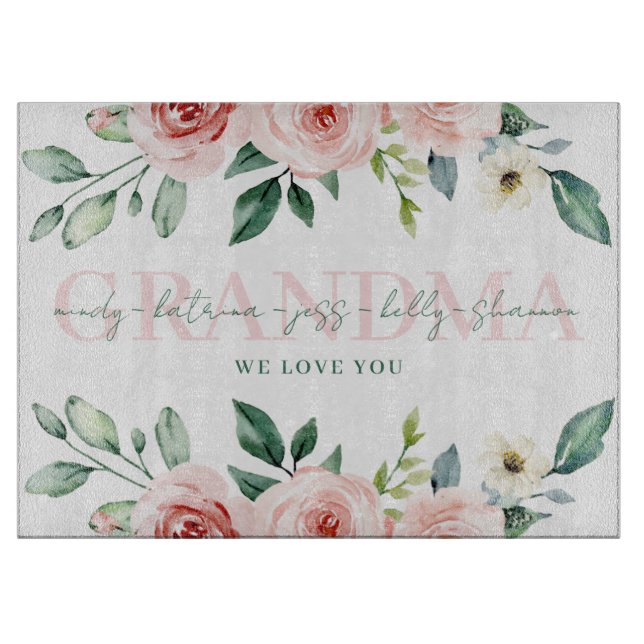 Personalised Grandma Cutting Board (Front)