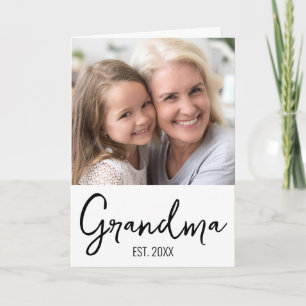 Personalised Grandma Established Grandparents Day Card