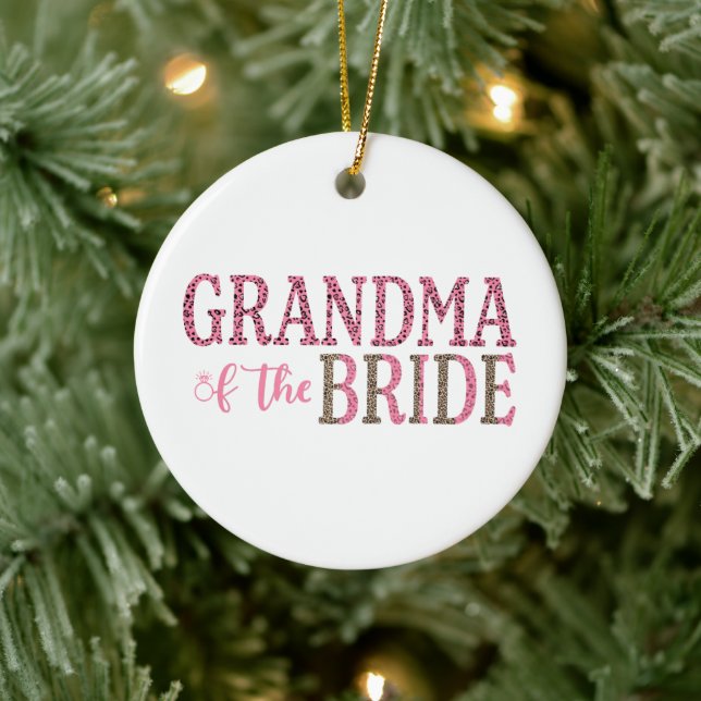 Personalised Grandma of Bride Gift  Ceramic Tree Decoration (Tree)