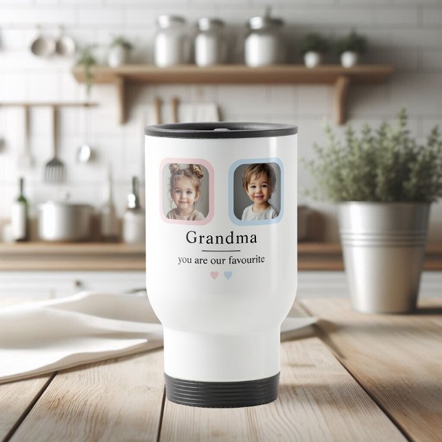 Personalised Grandma Photo Gift Travel Mug (Creator Uploaded)