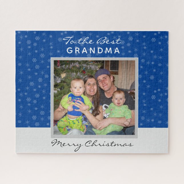 Personalised Grandma Photo Jigsaw Puzzle (Horizontal)