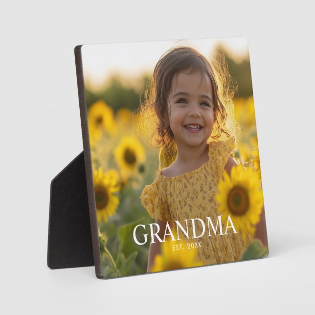 Personalised Grandma Photo Plaque (Front)