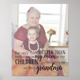 Personalised Grandma Photo Quote Poster
