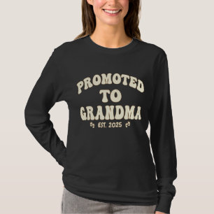 Personalised Grandma Promoted To Grandma Est. 2025 T-Shirt