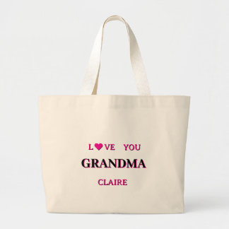 Personalised Grandma Script Large Tote Bag