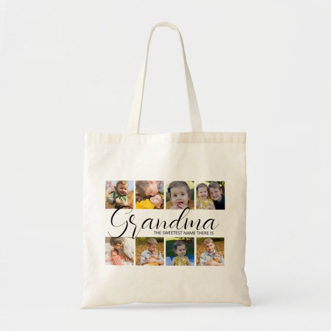 Personalised Grandma The Sweetest Name There Is Tote Bag (Front)