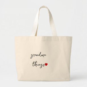 Personalised Grandma Things Bag – Unique Gift for 