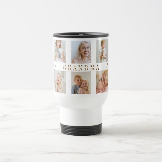 Personalised Grandma Travel Mug | Custom Photos (Center)