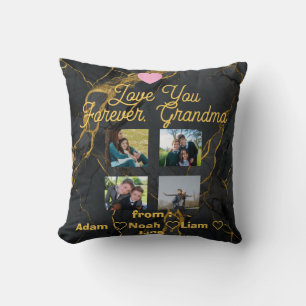 Personalised Grandma with Kids Throw Pillow 2026