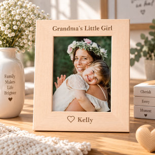 Personalised Grandma's Little Girl Picture Frame