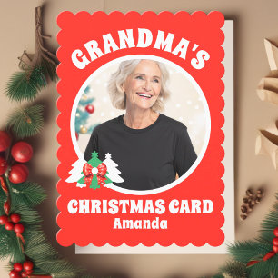 Personalised Grandma's Photo Christmas Holiday Card