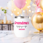 Personalised Grandma's Sippy Cup Wine Tumbler<br><div class="desc">Personalised Grandma's Sippy Cup wine tumbler</div>