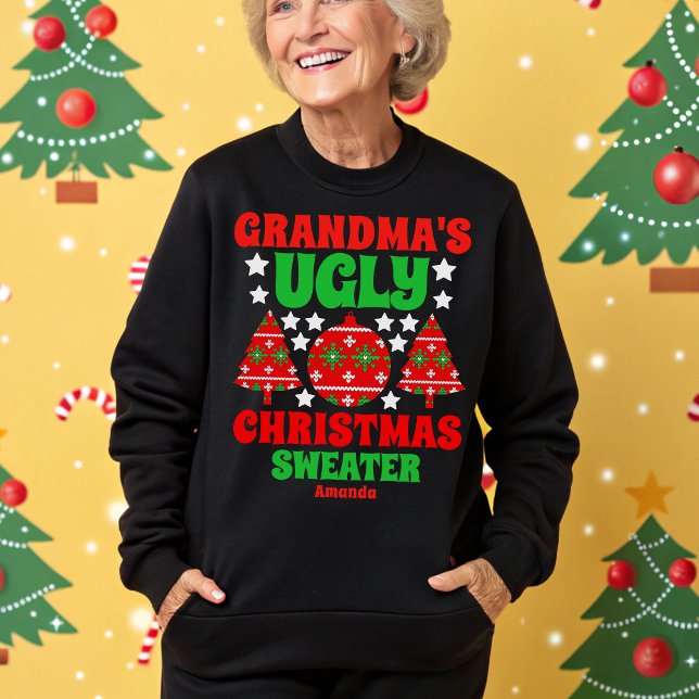 Personalised Grandma's Ugly Christmas Sweater (Creator Uploaded)