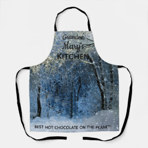 Personalised Grandma's Winter Wonderland Apron