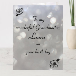 Personalised Grandmother Birthday Card