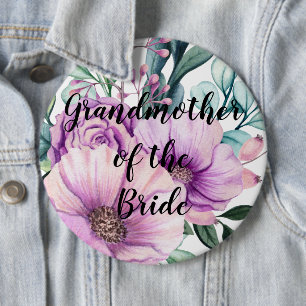 Personalised Grandmother of the Bride Groom 6 Cm Round Badge