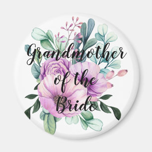 Personalised Grandmother of the Bride Groom Magnet
