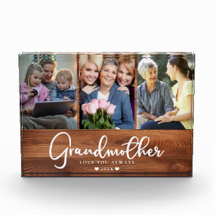 Personalised Grandmother Photo Collage Block