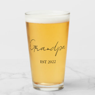Personalised Grandpa Beer Glass – Established Year