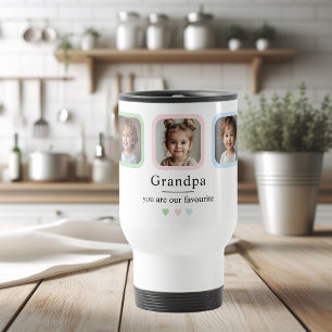 Personalised Grandpa   Custom Photo Gift Travel Mug