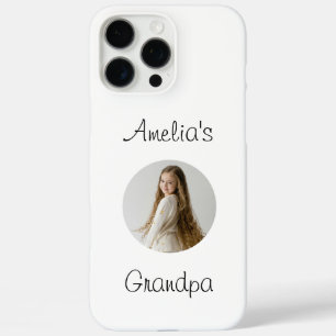 Personalised Grandpa Gift – Grandchild Face - iPhone 16 Pro Max Case