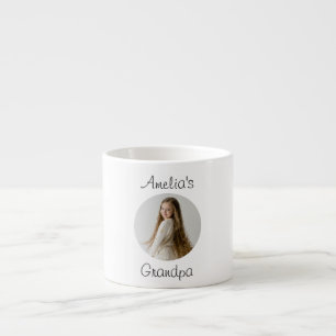 Personalised Grandpa Gift – Grandchild Face - Espresso Cup