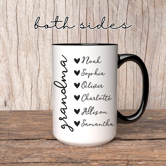 Personalised Grandpa & Grandma Matching Mug Set (grandpa mug, grandma mug, personalized mug, custom name mug, gift for grandpa, gift for grandma,)
