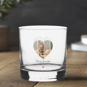 Personalised Grandpa Photo   Best Grandpa Ever Whiskey Glass