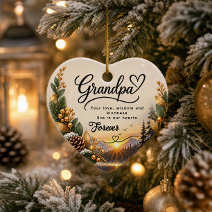 Personalised Grandpa Photo Ceramic Ornament