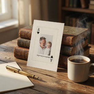 Personalised Grandpa Photo   Custom Father’s Day Holiday Card