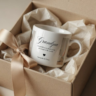 Personalised Grandpa Photo Custom Grandfather Espresso Cup