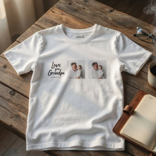 Personalised Grandpa Photo T-Shirt Custom Gift
