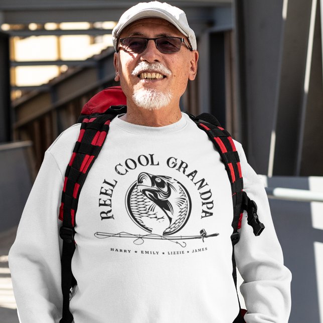 Personalised Grandpa Reel Cool Fishing Sweatshirt (Creator Uploaded)